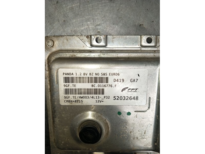 Recambio de centralita motor uce para fiat panda (312_, 319_) 1.2 (312pxa1a) referencia OEM IAM 52032648 BC0116776F 2012