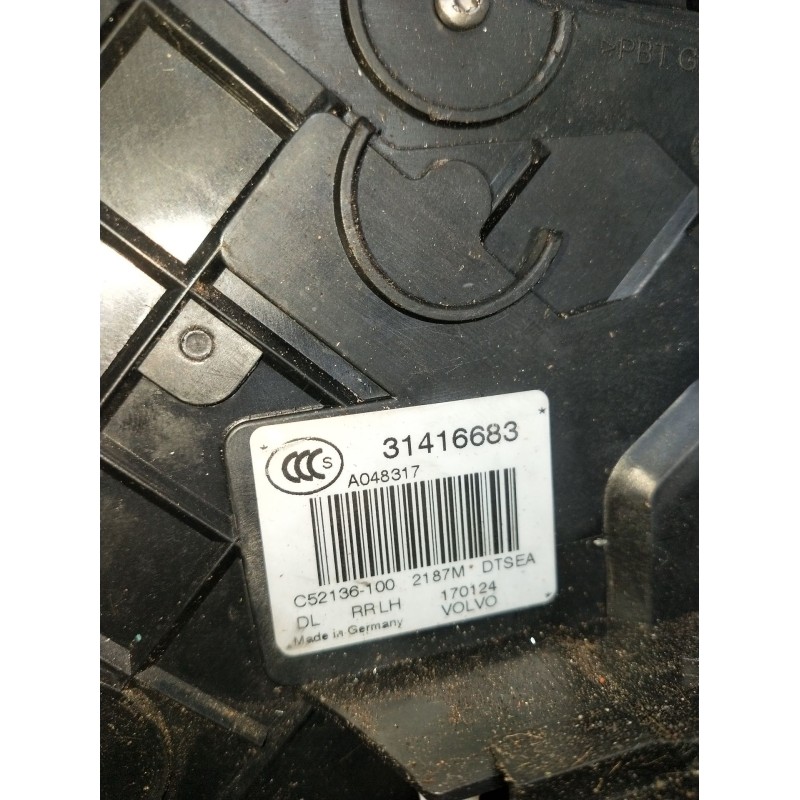 Recambio de motor cierre centralizado trasero izquierdo para volvo v50 (545) 2.0 d referencia OEM IAM 31416683 5P 2004
