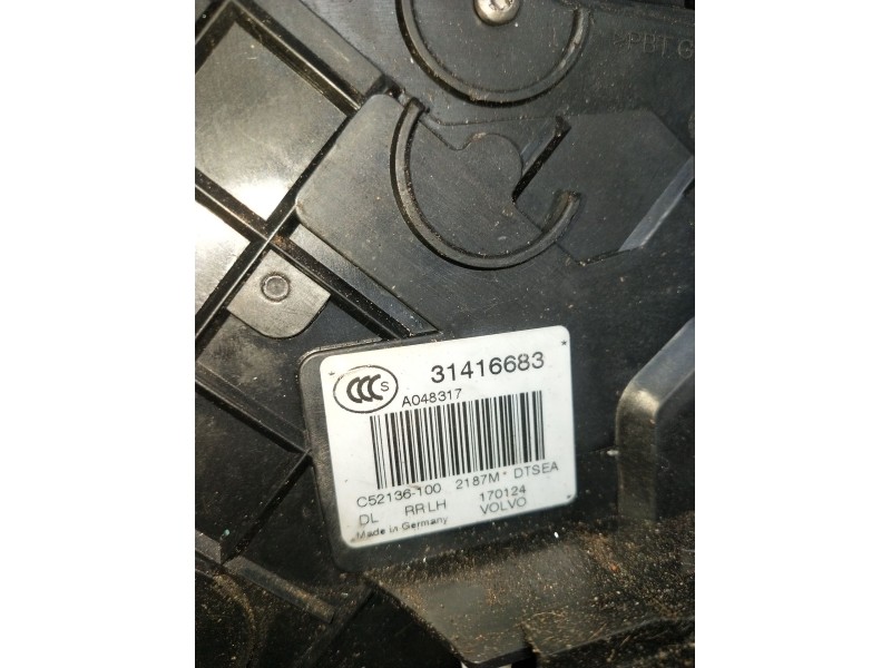 Recambio de motor cierre centralizado trasero izquierdo para volvo v50 (545) 2.0 d referencia OEM IAM 31416683 5P 2004