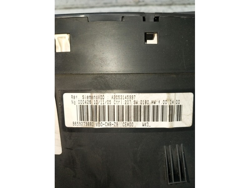 Recambio de cuadro instrumentos para peugeot 607 (9d, 9u) 2.7 hdi 24v referencia OEM IAM 9659279880 A2C53145997 2004