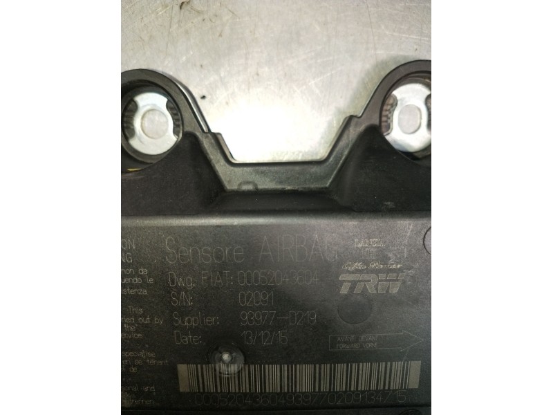Recambio de kit airbag para fiat panda (312_, 319_) 1.2 (312pxa1a) referencia OEM IAM 00052043604  2012