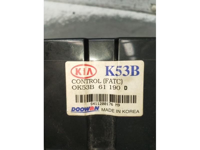 Recambio de mando calefaccion / aire acondicionado para kia carnival ii (gq) 2.9 crdi referencia OEM IAM 0K53B61190 S411200176M9