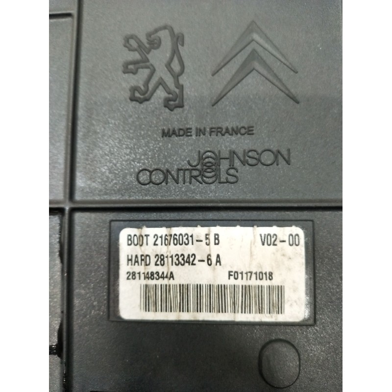 Recambio de caja reles / fusibles para peugeot 607 (9d, 9u) 2.7 hdi 24v referencia OEM IAM 216760315B 281133426A 281148344A 2004