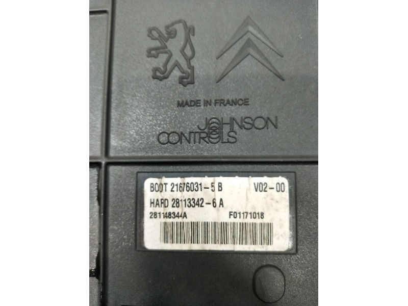Recambio de caja reles / fusibles para peugeot 607 (9d, 9u) 2.7 hdi 24v referencia OEM IAM 216760315B 281133426A 281148344A 2004