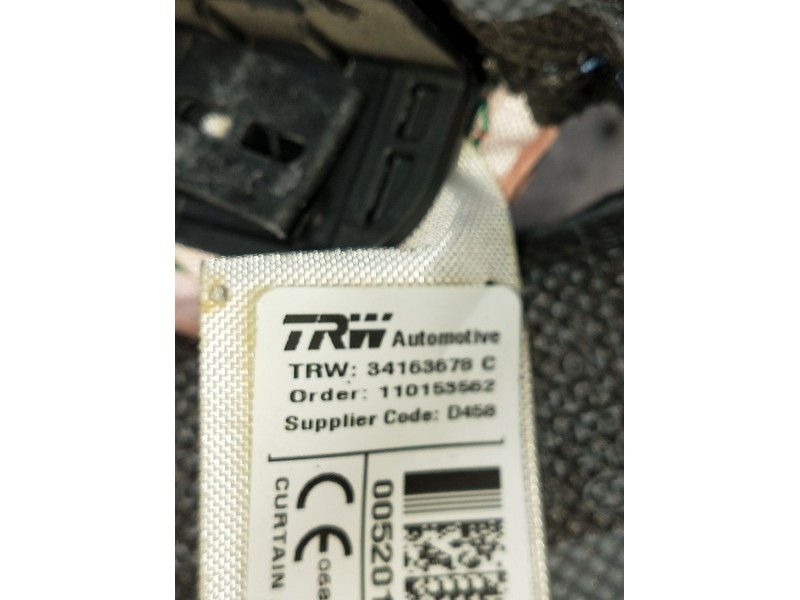 Recambio de airbag cortina delantero derecho para fiat panda (312_, 319_) 1.2 (312pxa1a) referencia OEM IAM 34163678C 110153562 