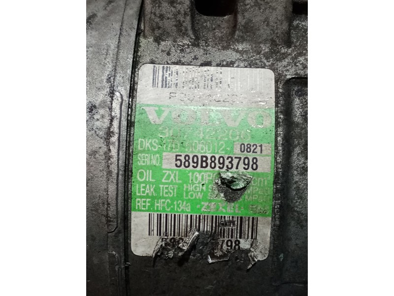 Recambio de compresor aire acondicionado para volvo s60 i (384) d5 referencia OEM IAM 589B893798 0821 8708581