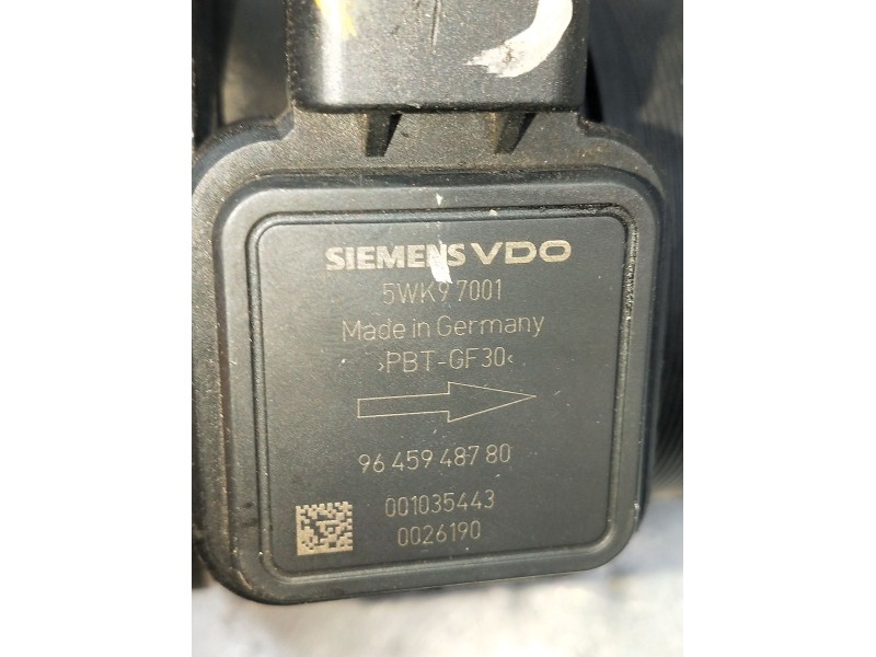 Recambio de caudalimetro para peugeot 607 (9d, 9u) 2.7 hdi 24v referencia OEM IAM 5WK97001 9645948780 2004