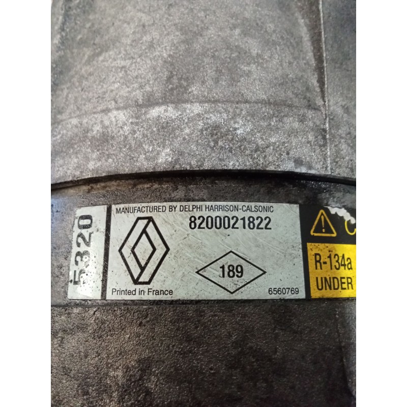Recambio de compresor aire acondicionado para renault laguna ii (bg0/1_) 2.0 16v (bg00, bg0k, bg0p, bg0w) referencia OEM IAM 820