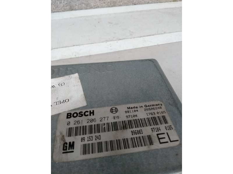 Recambio de centralita motor uce para opel vectra b berlina básico (1999) referencia OEM IAM 0261206277 09153243 EL