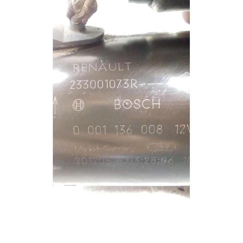 Recambio de motor arranque para renault megane iii grandtour (kz0/1) 1.5 dci (kz09, kz0d, kz1g, kz29, kz14, kz1w, kz10, kz1f,...