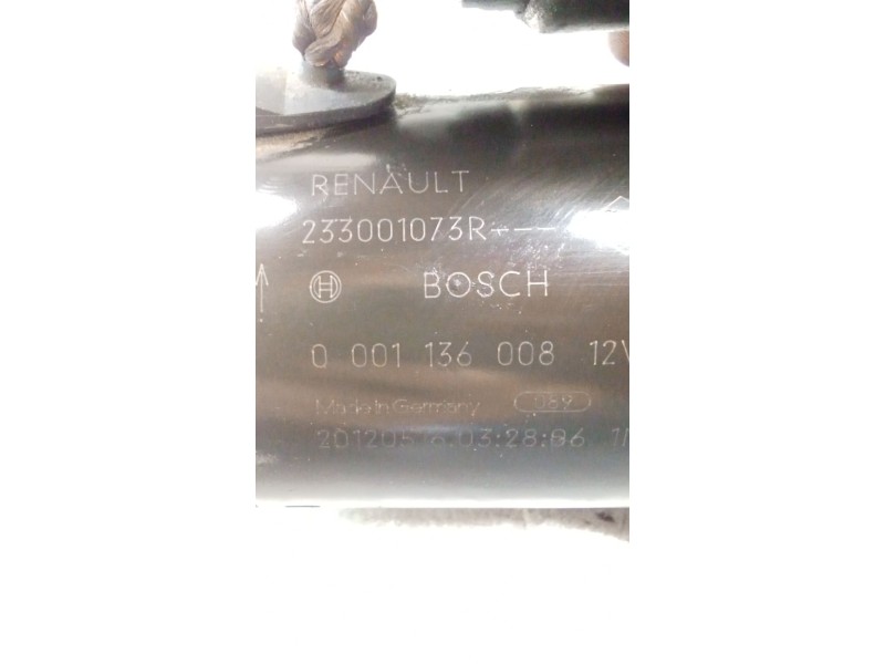 Recambio de motor arranque para renault megane iii grandtour (kz0/1) 1.5 dci (kz09, kz0d, kz1g, kz29, kz14, kz1w, kz10, kz1f,...