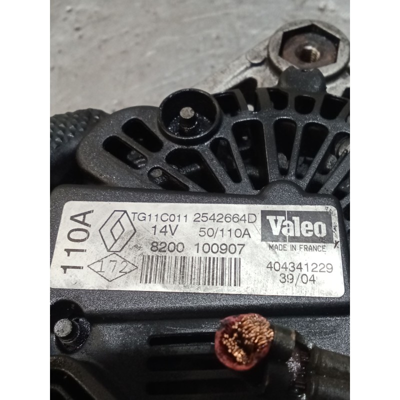 Recambio de alternador para renault scénic ii (jm0/1_) 1.5 dci (jm02, jm13) referencia OEM IAM 8200100907 2542664D 110A