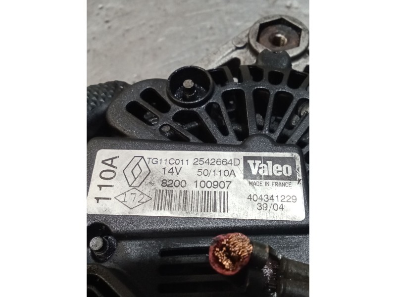 Recambio de alternador para renault scénic ii (jm0/1_) 1.5 dci (jm02, jm13) referencia OEM IAM 8200100907 2542664D 110A
