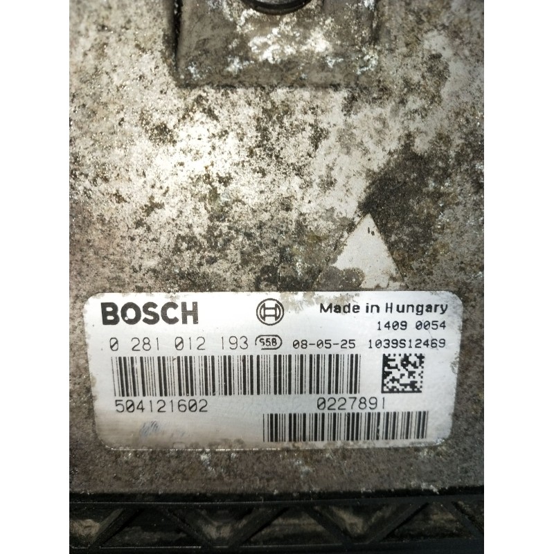 Recambio de centralita motor uce para iveco daily iv caja/chasis 55s18w referencia OEM IAM 0281012193 504121602 1039S12469 2006