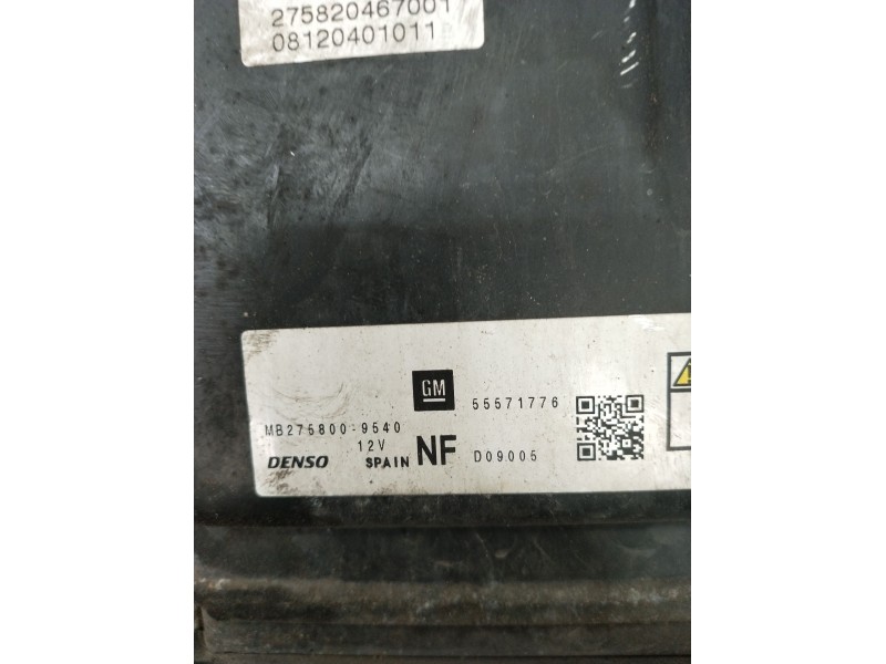 Recambio de centralita motor uce para opel astra h gtc (a04) 1.7 cdti (l08) referencia OEM IAM MB2758009540 55571776 2007