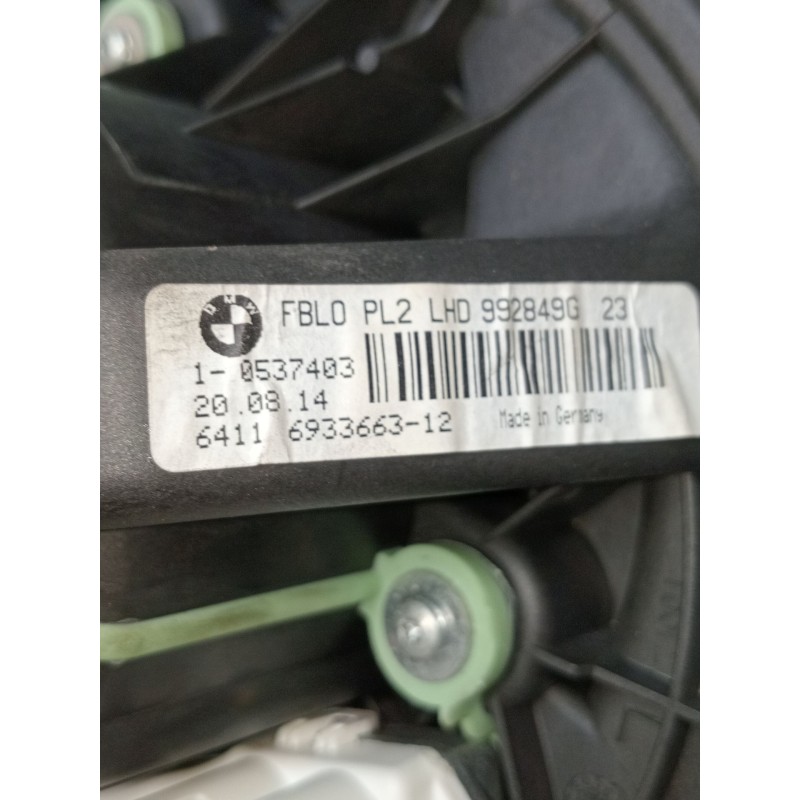 Recambio de motor calefaccion para bmw x1 (e84) sdrive 18 d referencia OEM IAM T1021327UC 6411693366312 992849G 2009