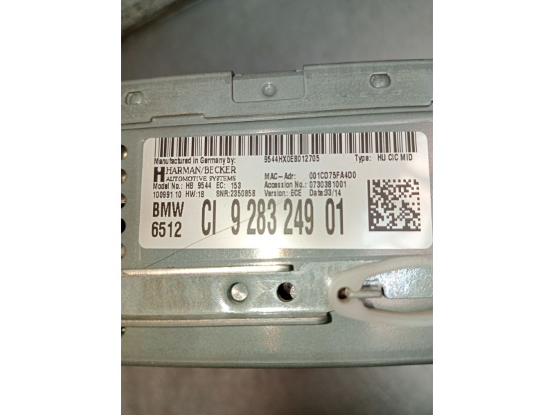 Recambio de sistema audio / radio cd para bmw x1 (e84) sdrive 18 d referencia OEM IAM 918324901 6512928324901 2350858 