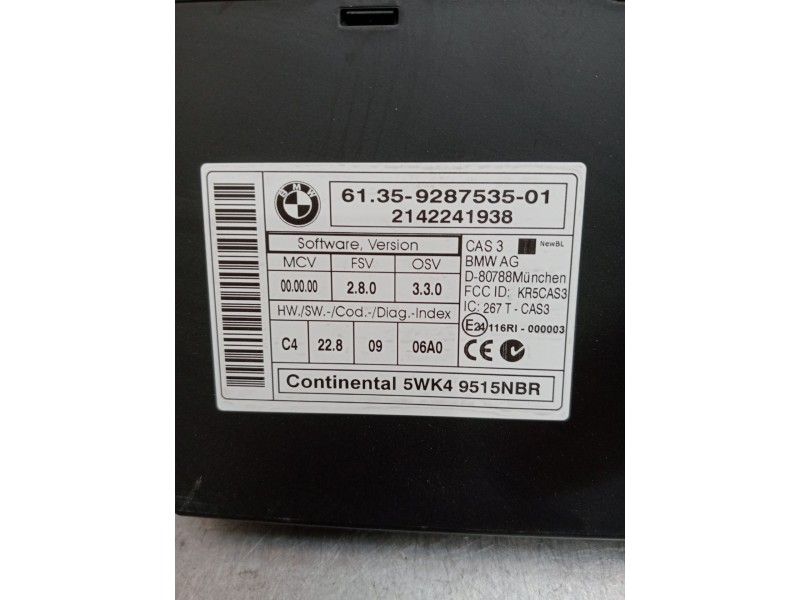 Recambio de modulo electronico para bmw x1 (e84) sdrive 18 d referencia OEM IAM 6135928753501 2142241938 5WK49515NBR 2009