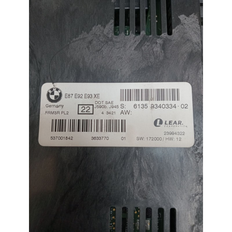 Recambio de modulo electronico para bmw x1 (e84) sdrive 18 d referencia OEM IAM 6135 934033402 537001842 3633770 2009