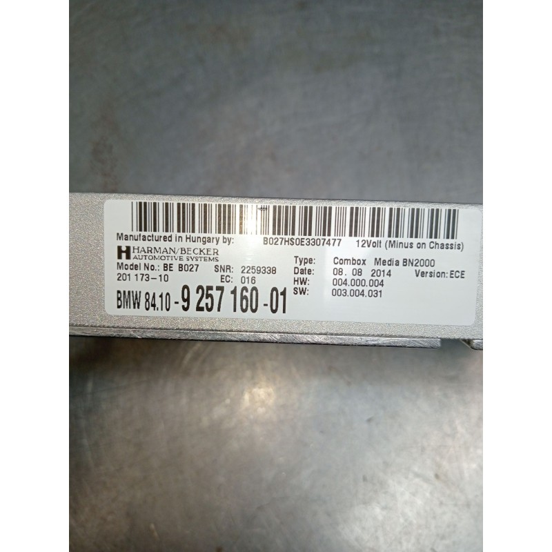Recambio de modulo electronico para bmw x1 (e84) sdrive 18 d referencia OEM IAM 8410 925716001 2259338 2010DJ2640 2009