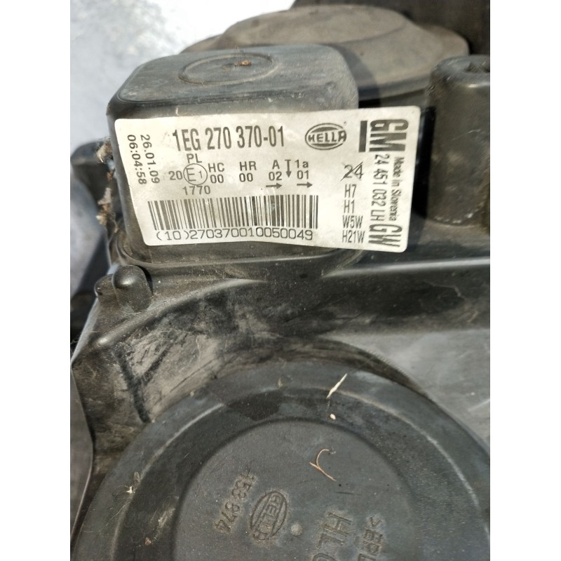 Recambio de faro izquierdo para opel astra h gtc (a04) 1.7 cdti (l08) referencia OEM IAM 1EG27037001  2007