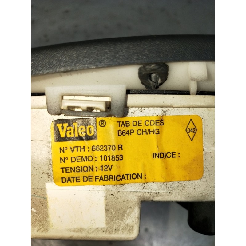 Recambio de mando calefaccion / aire acondicionado para renault megane i (ba0/1_) 1.9 dti (ba1u) referencia OEM IAM 662370R 1018