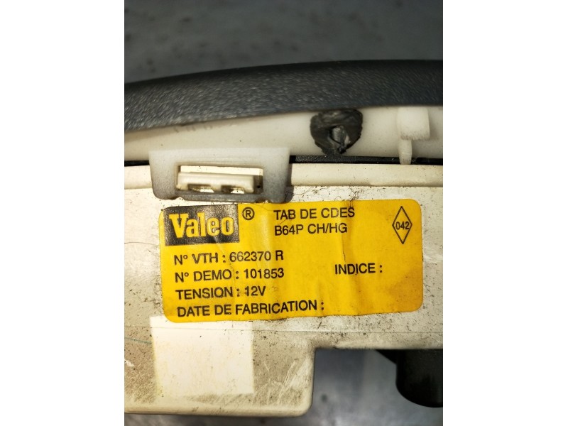 Recambio de mando calefaccion / aire acondicionado para renault megane i (ba0/1_) 1.9 dti (ba1u) referencia OEM IAM 662370R 1018