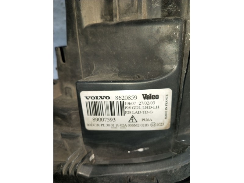 Recambio de faro izquierdo para volvo xc90 i (275) d5 awd referencia OEM IAM 8620859 89007593 XENON 2002