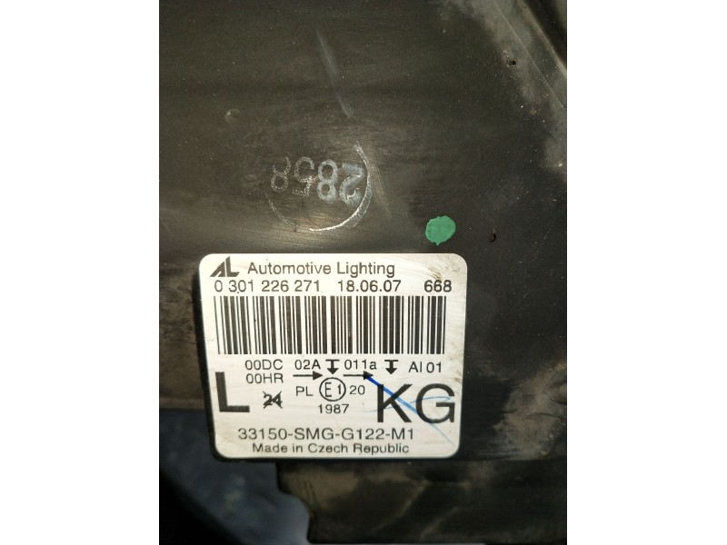 Recambio de faro izquierdo para honda civic viii hatchback (fn, fk) 2.2 ctdi (fk3) referencia OEM IAM 0301226271 LBHC00L74MA1400
