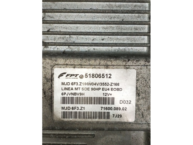 Recambio de centralita motor uce para fiat linea (323_, 110_) 1.3 d multijet (323axb11, 323axb1a) referencia OEM IAM 51806512 6P