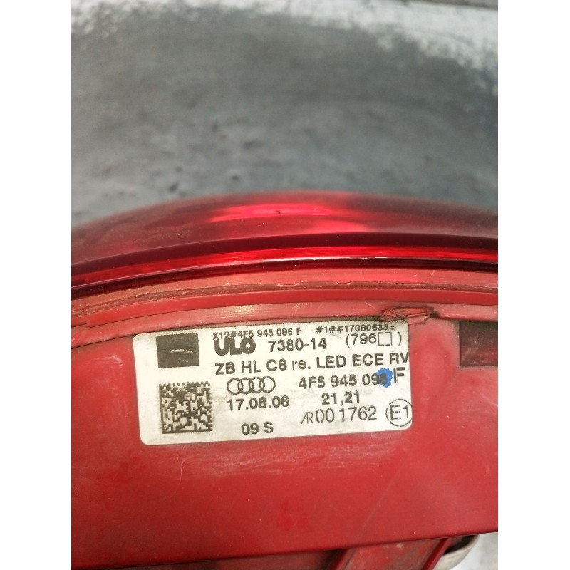 Recambio de piloto trasero derecho para audi a6 c6 (4f2) 3.2 fsi quattro referencia OEM IAM 4F5945098F 738014 2004
