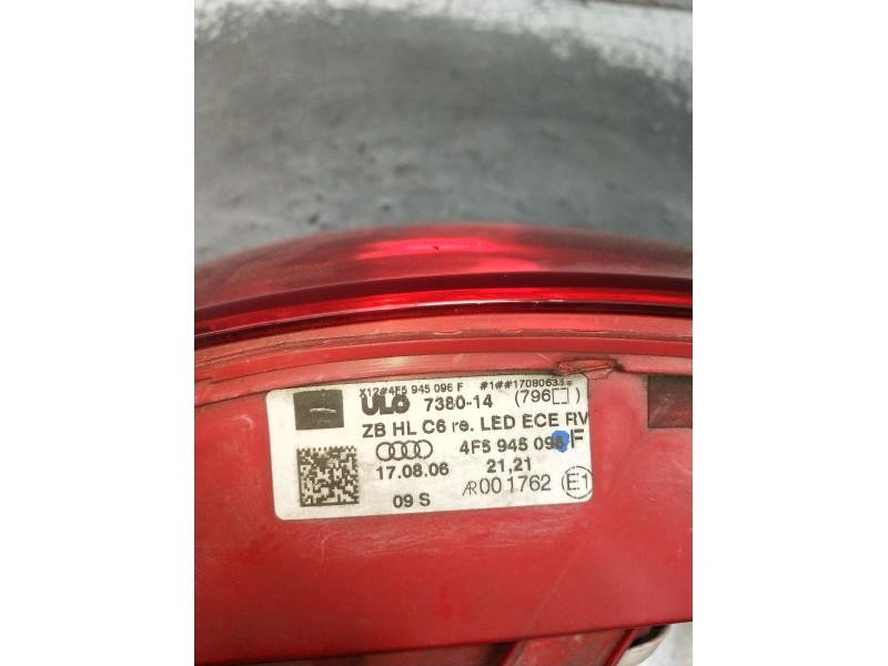 Recambio de piloto trasero derecho para audi a6 c6 (4f2) 3.2 fsi quattro referencia OEM IAM 4F5945098F 738014 2004