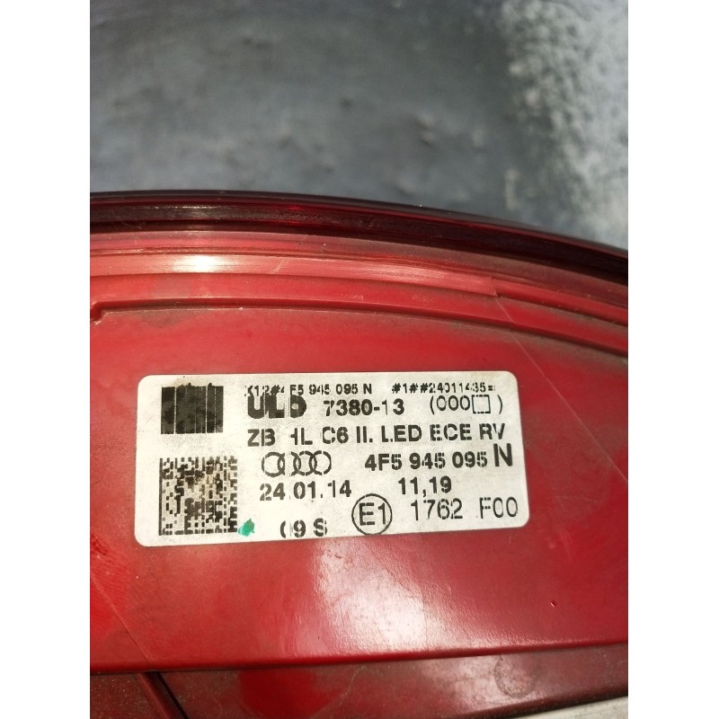 Recambio de piloto trasero izquierdo para audi a6 c6 (4f2) 3.2 fsi quattro referencia OEM IAM 4F5945095 738013 2004