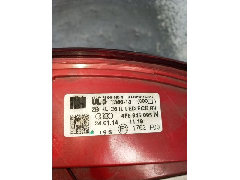 Recambio de piloto trasero izquierdo para audi a6 c6 (4f2) 3.2 fsi quattro referencia OEM IAM 4F5945095 738013 2004