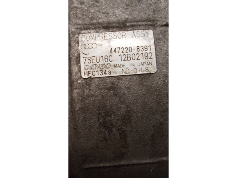 Recambio de compresor aire acondicionado para audi a4 b6 (8e2) 2.0 referencia OEM IAM 4472208391  01