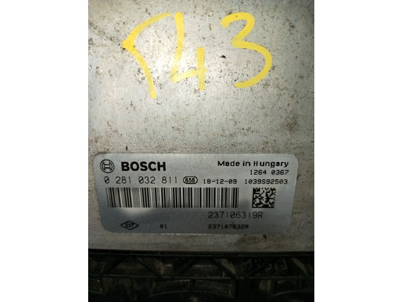 Recambio de centralita motor uce para dacia dokker furgoneta/monovolumen 1.5 dci (feaj) referencia OEM IAM 0281032811 237106319R
