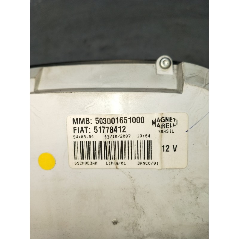 Recambio de cuadro instrumentos para fiat linea (323_, 110_) 1.3 d multijet (323axb11, 323axb1a) referencia OEM IAM 503001651000