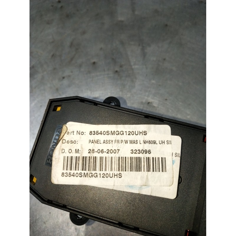 Recambio de mando elevalunas delantero izquierdo para honda civic viii hatchback (fn, fk) 2.2 ctdi (fk3) referencia OEM IAM 8354