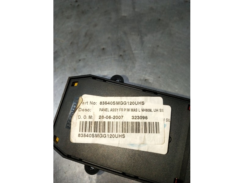 Recambio de mando elevalunas delantero izquierdo para honda civic viii hatchback (fn, fk) 2.2 ctdi (fk3) referencia OEM IAM 8354