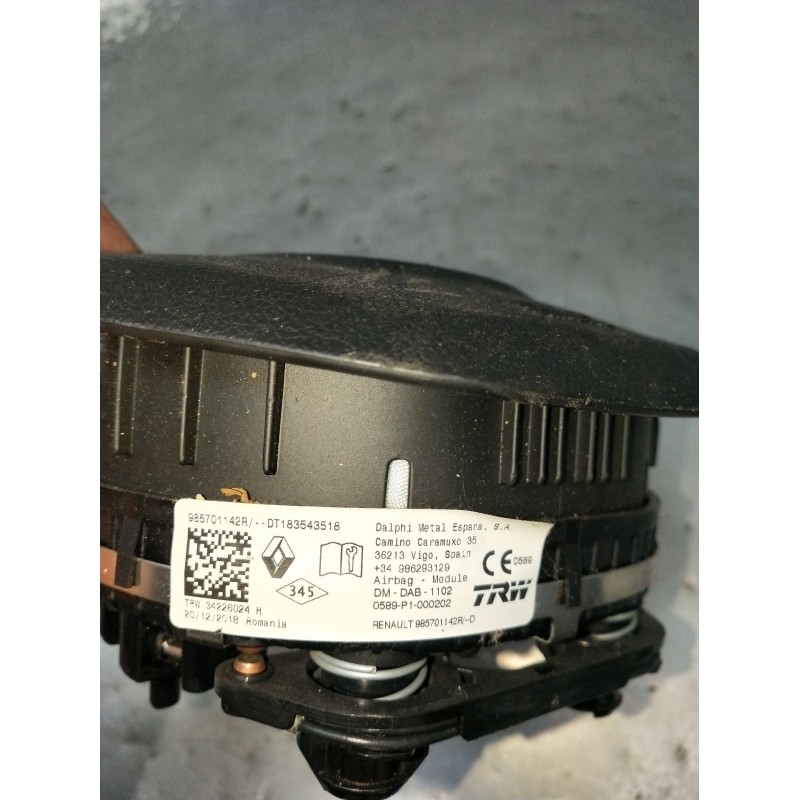 Recambio de airbag delantero izquierdo para dacia dokker furgoneta/monovolumen 1.5 dci (feaj) referencia OEM IAM 98570142R DT183