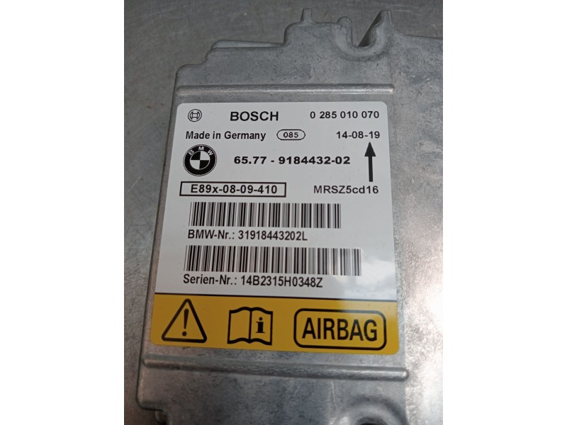 Recambio de kit airbag para bmw x1 (e84) sdrive 18 d referencia OEM IAM 6577918443202 0285010070 31918443202L 