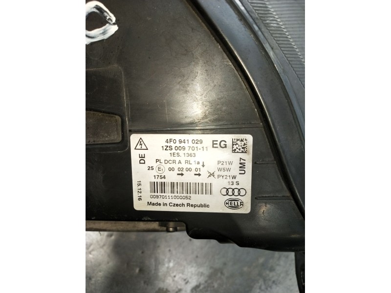 Recambio de faro izquierdo para audi a6 c6 (4f2) 3.2 fsi quattro referencia OEM IAM 5DV00829000 4F0941029 XENON 2004