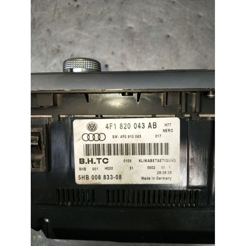 Recambio de mando calefaccion / aire acondicionado para audi a6 c6 (4f2) 3.2 fsi quattro referencia OEM IAM 4F1820043AB 5HB00883