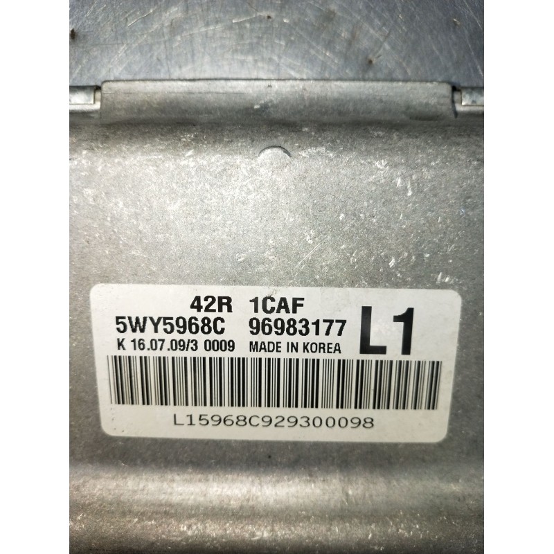 Recambio de centralita motor uce para chevrolet aveo / kalos hatchback (t250, t255) 1.2 referencia OEM IAM 5WY5968C 96983177 200