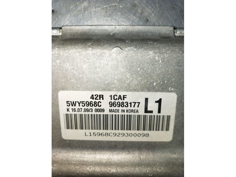 Recambio de centralita motor uce para chevrolet aveo / kalos hatchback (t250, t255) 1.2 referencia OEM IAM 5WY5968C 96983177 200