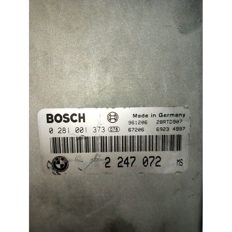 Recambio de centralita motor uce para bmw 5 (e39) 525 tds referencia OEM IAM 0281001373 2247072 28RTD907 1995
