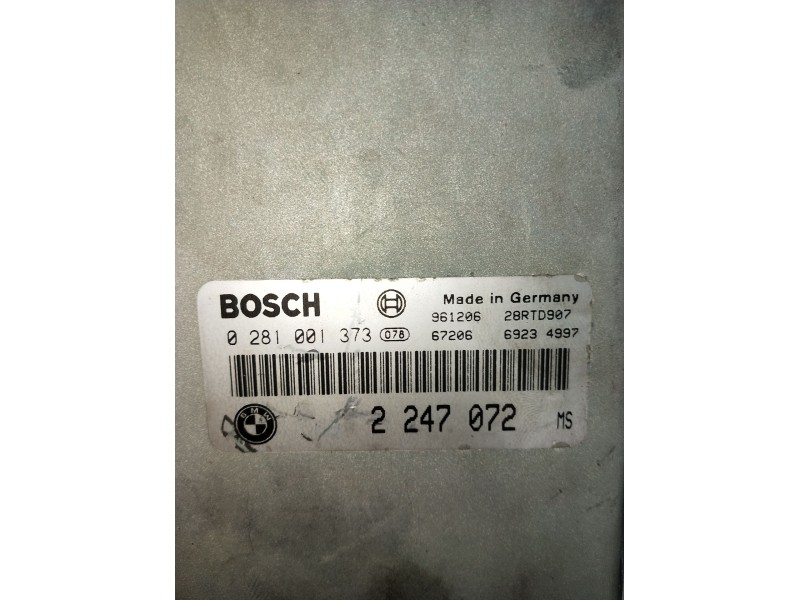Recambio de centralita motor uce para bmw 5 (e39) 525 tds referencia OEM IAM 0281001373 2247072 28RTD907 1995