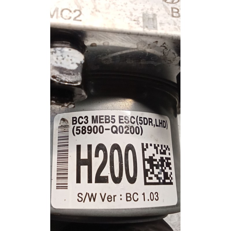 Recambio de abs para hyundai i20 iii (bc3, bi3) 1.0 t-gdi referencia OEM IAM Q058930500 Q058920500 58910Q0200 58900Q0200