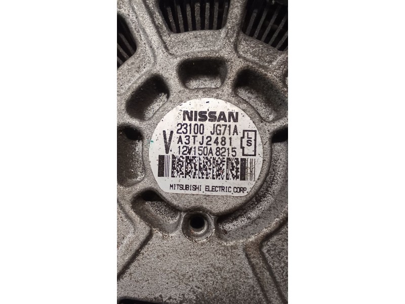 Recambio de alternador para renault koleos i (hy_) 2.0 dci (hy0k) referencia OEM IAM 23100JG71A A3TJ2481 150A