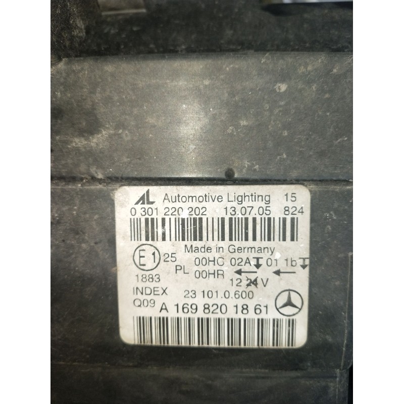 Recambio de faro derecho para mercedes-benz clase b sports tourer (w245) b 200 cdi (245.208) referencia OEM IAM 0301220202 A1698